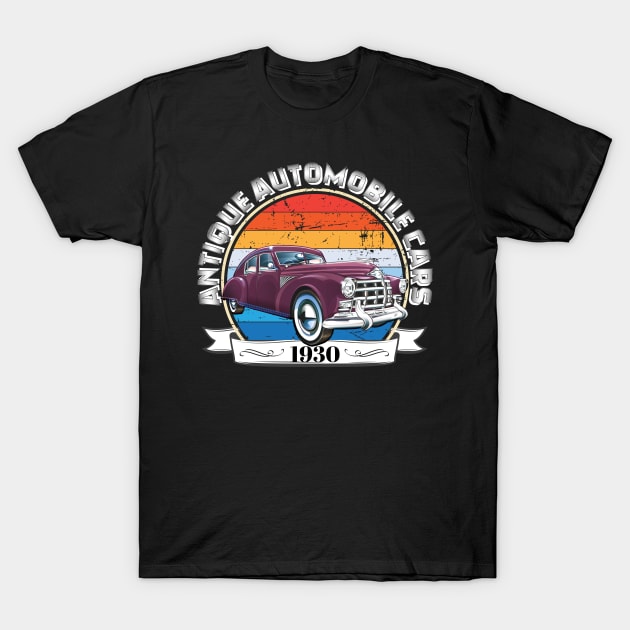 Antique Automobile Cars T-Shirt by AlGenius